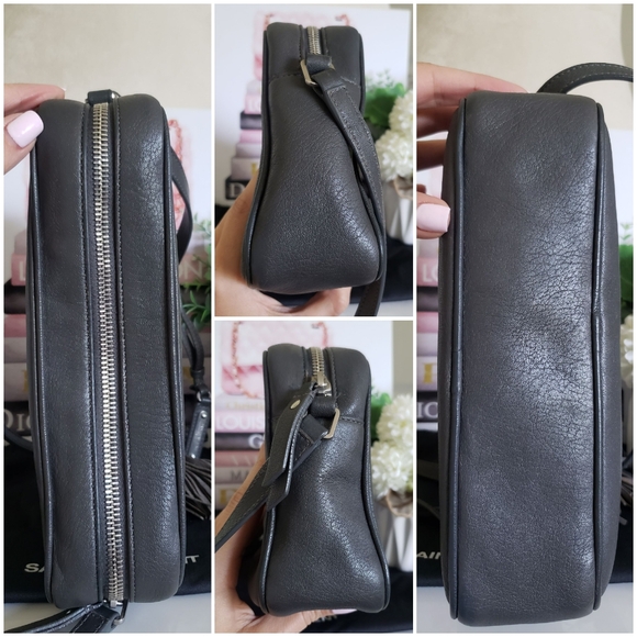 *SOLD*Authentic Pre-owned Saint Laurent Lambskin Monogram Small Lou Camera Bag - Picture 7 of 16